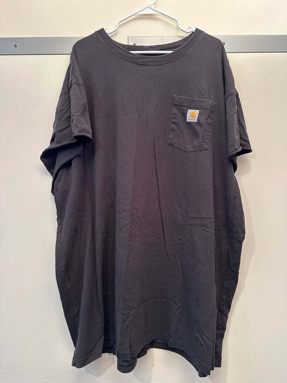 Carhartt Pocket T-Shirt Size 4XL Tall Black Loose Fit